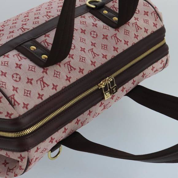 LOUIS VUITTON Monogram Mini Josephine GM Hand Bag Red M92311 LV Auth ki5128 - Picture 6 of 16